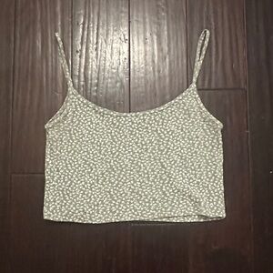 Brandy Melville Cream Floral Camisole